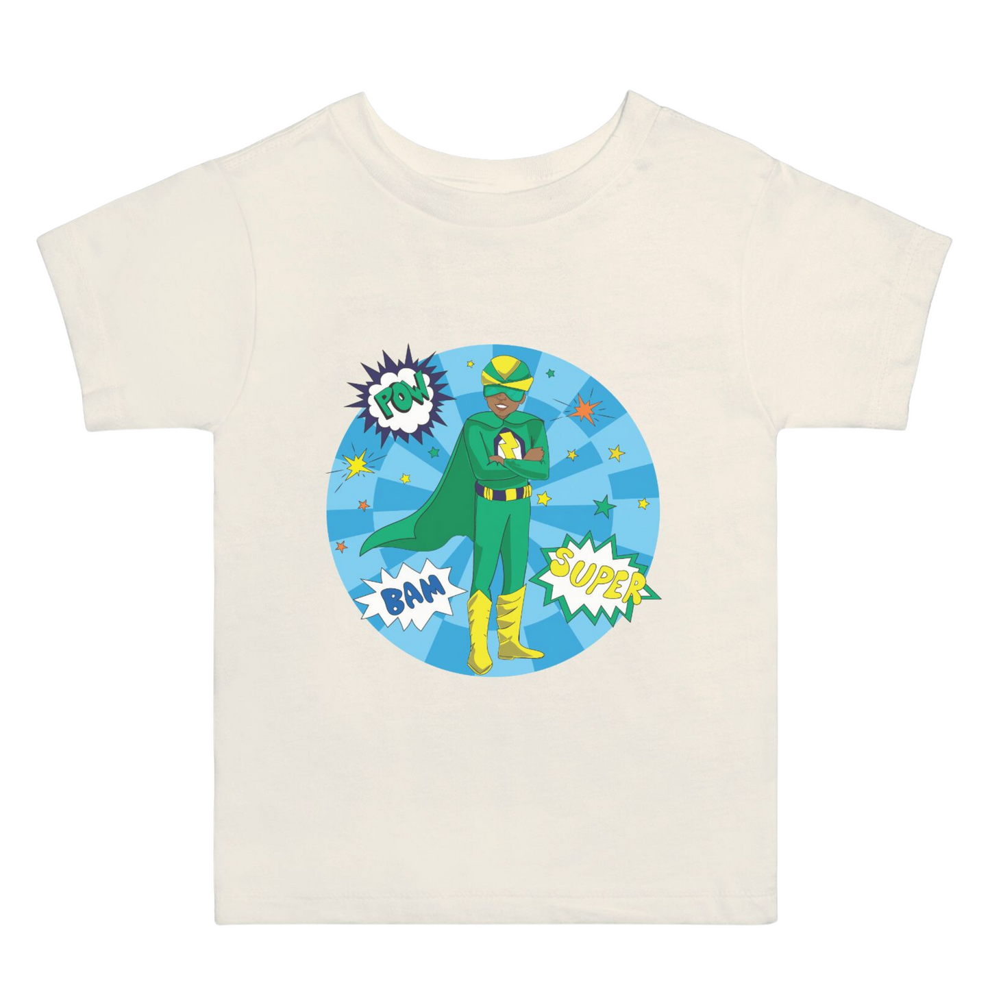 Black Superhero T-Shirt | Green Suit (Baby/Toddler)