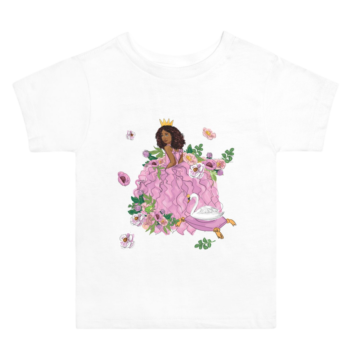 Toddler Black Princess Graphic Tee 