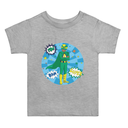 Black Superhero T-Shirt | Green Suit (Baby/Toddler)