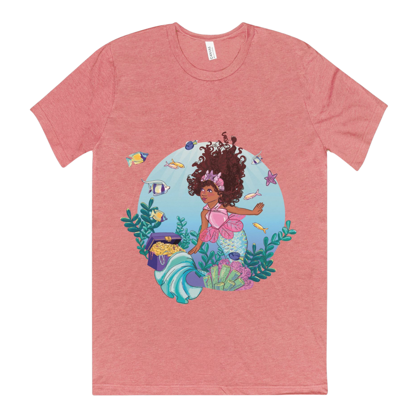 Adult Mermaid Short Sleeve Shirt (S-3XL Unisex)