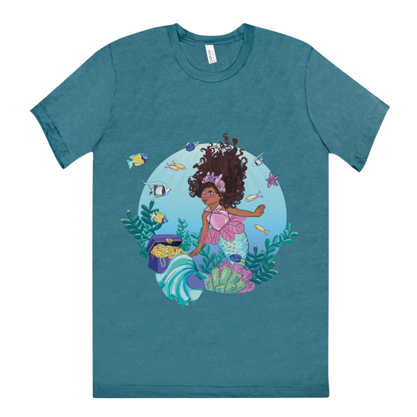 Adult Mermaid Short Sleeve Shirt (S-3XL Unisex)