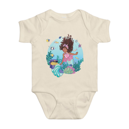 Baby Short Sleeve One Piece Mermaid