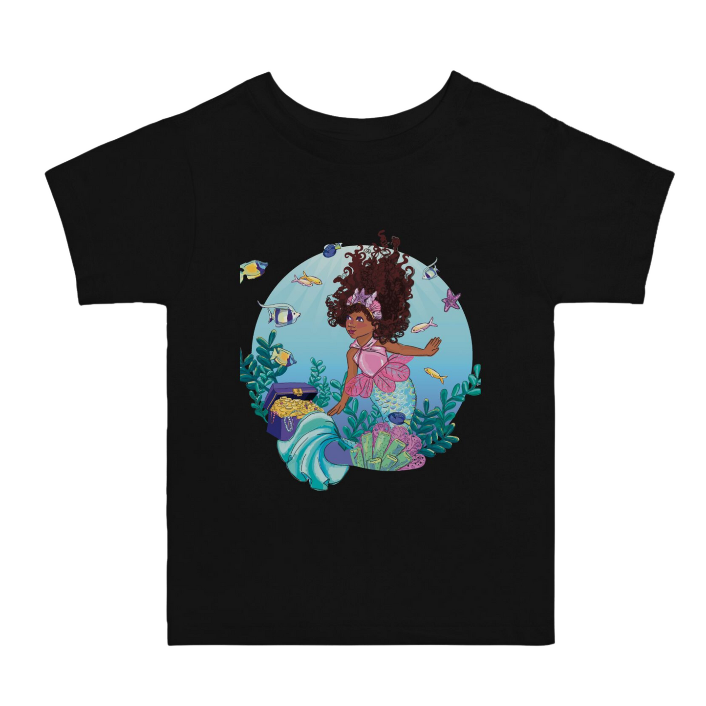 Toddler Mermaid Short Sleeve Shirt (2T-5T)