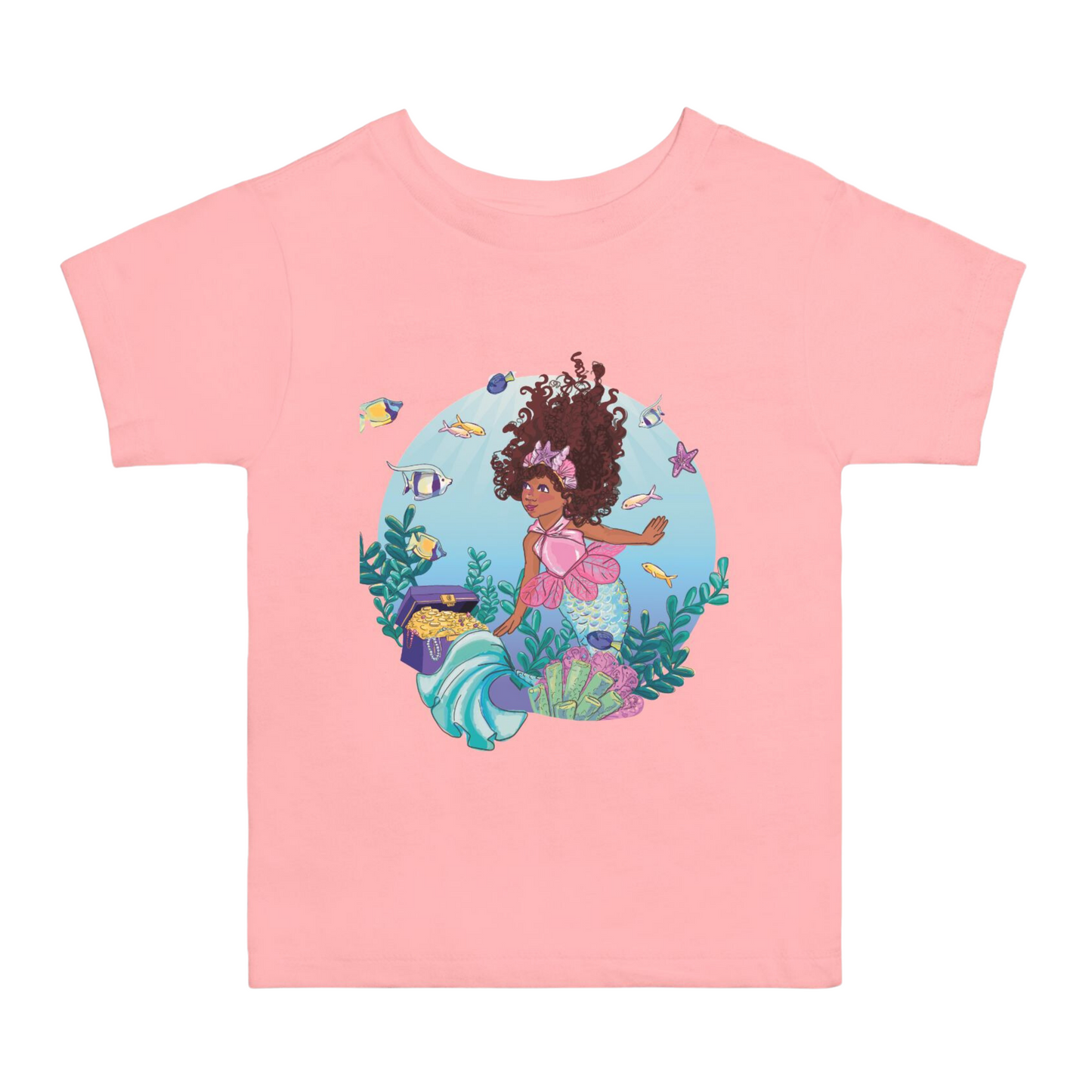 Toddler Mermaid Short Sleeve Shirt (2T-5T)