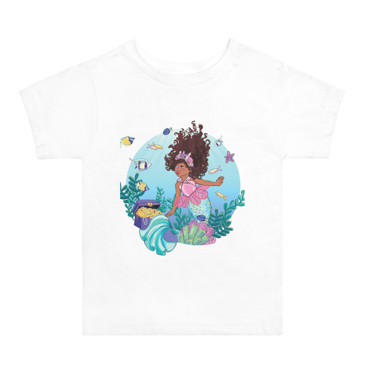 Toddler Mermaid Short Sleeve Shirt (2T-5T)