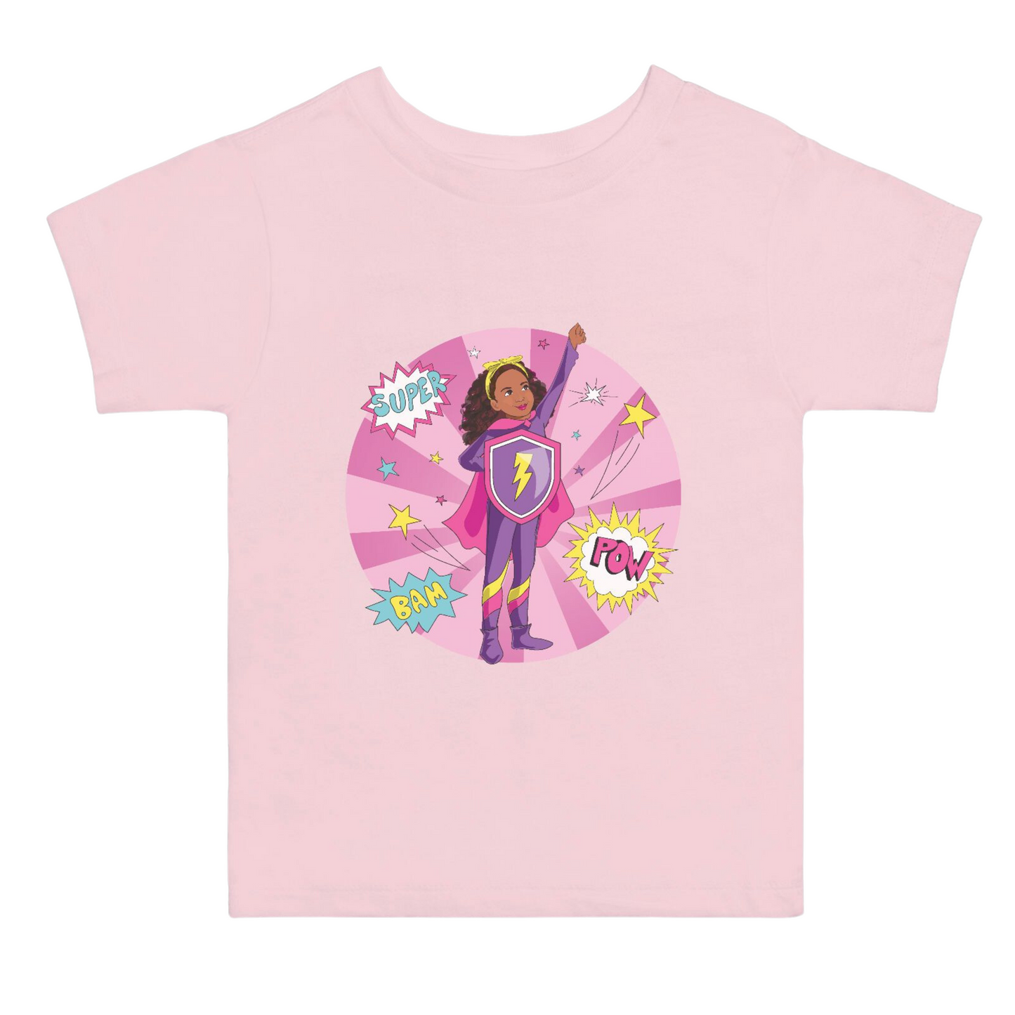 Black Supergirl Shirt for Toddlers