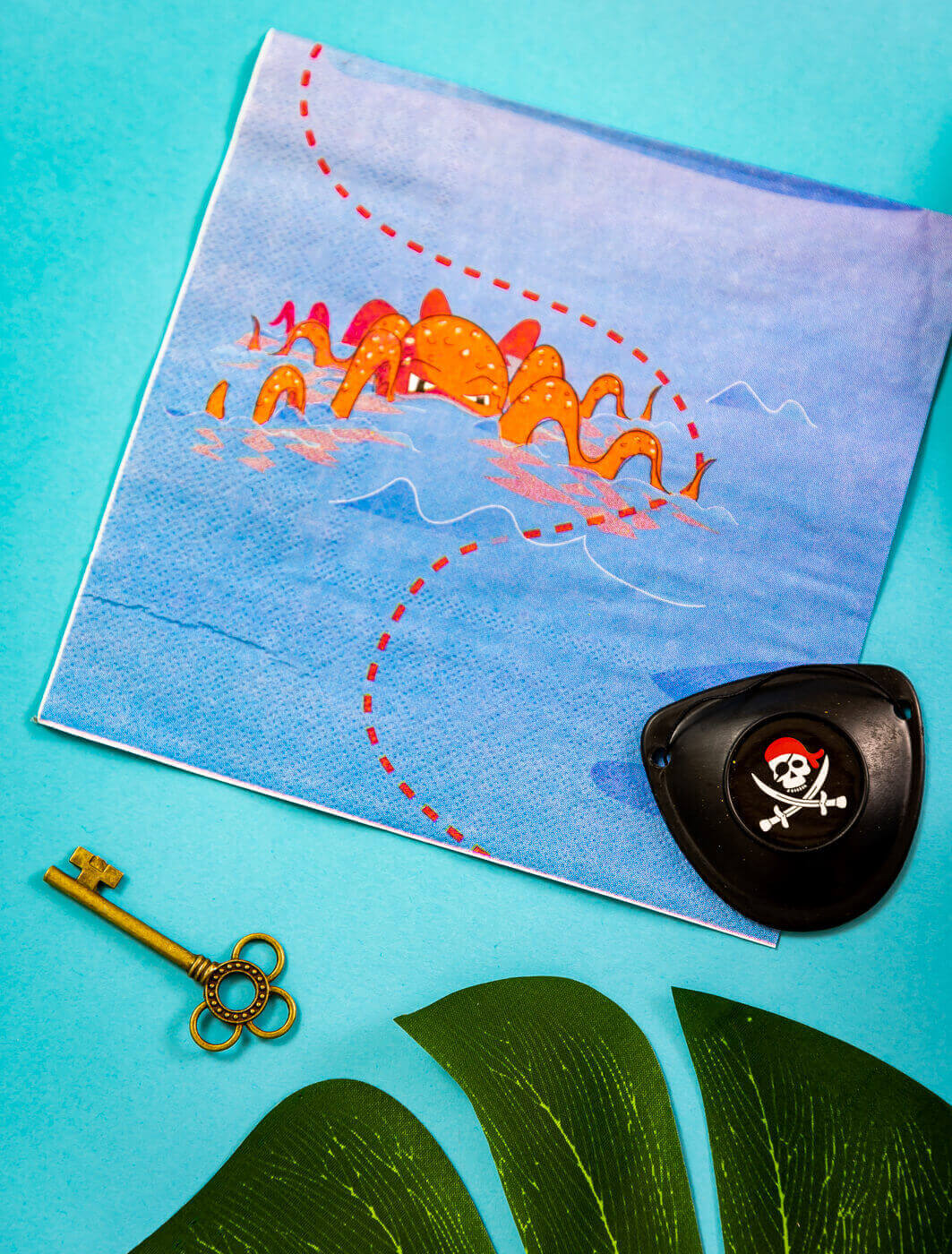Pirate Treasure Map Paper Napkins