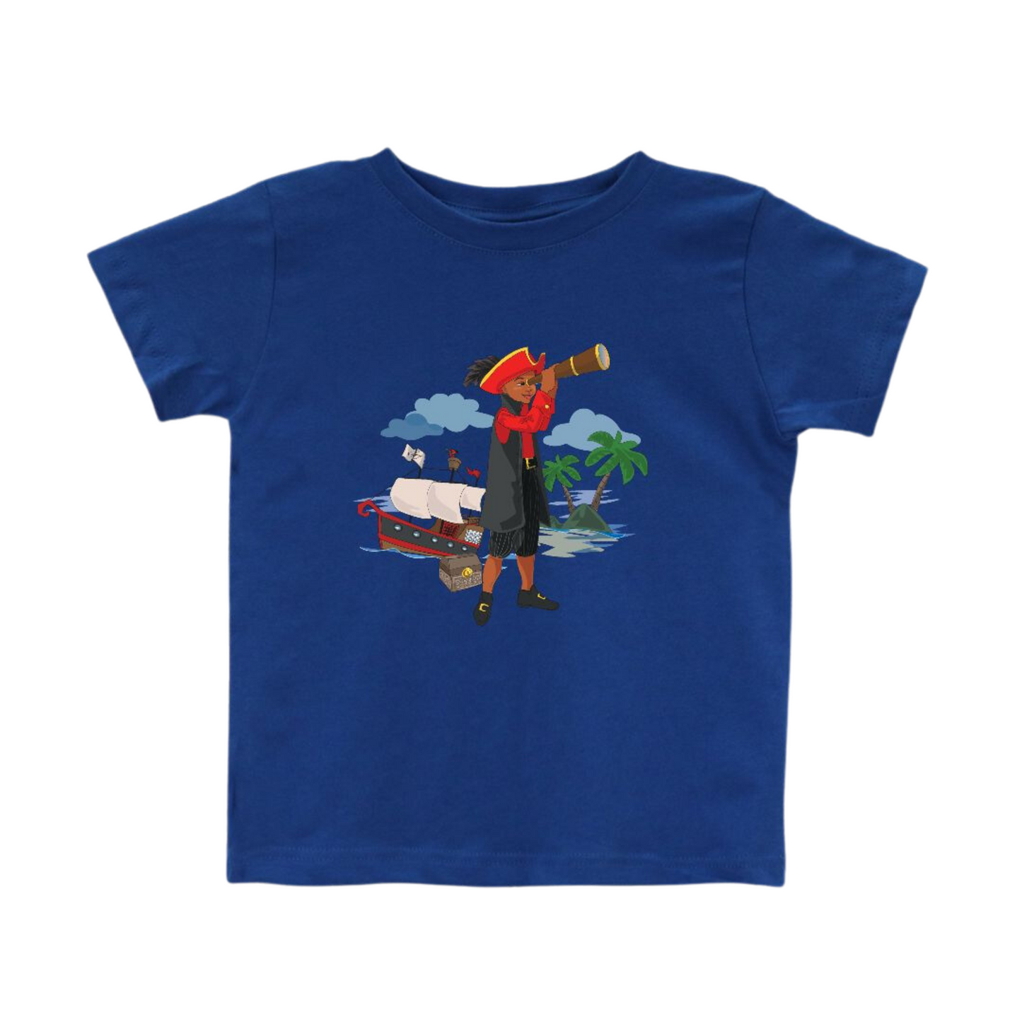 Toddler Black Boy Pirate Shirt