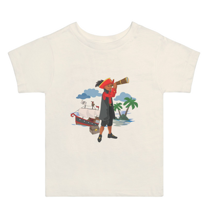 Toddler Black Boy Pirate T-Shirt (2T-5T)