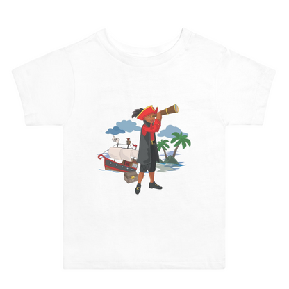 Toddler Black Boy Pirate Shirt