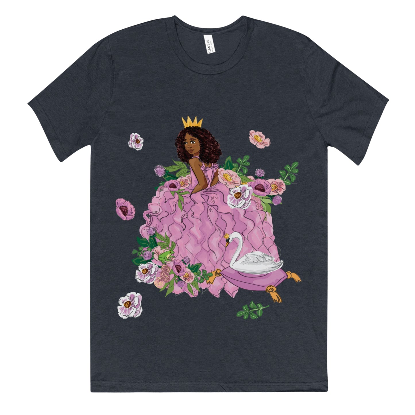 Women's Black Princess Graphic Tee