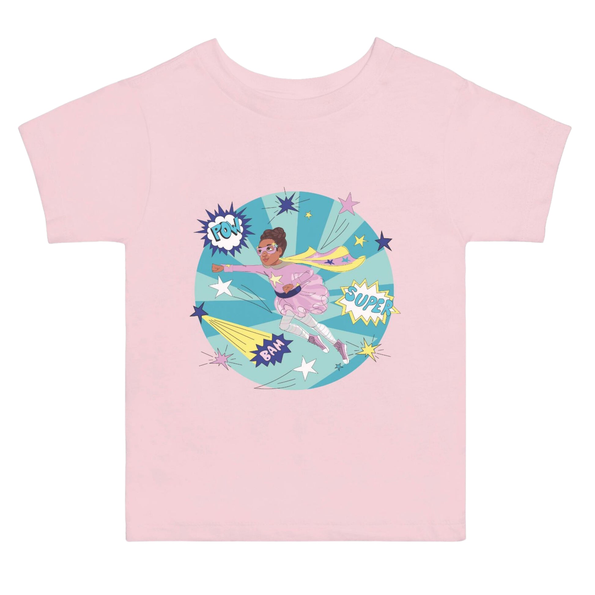 Black Supergirl Shirt Graphic Tee (pink) | Sizes 2T-5T