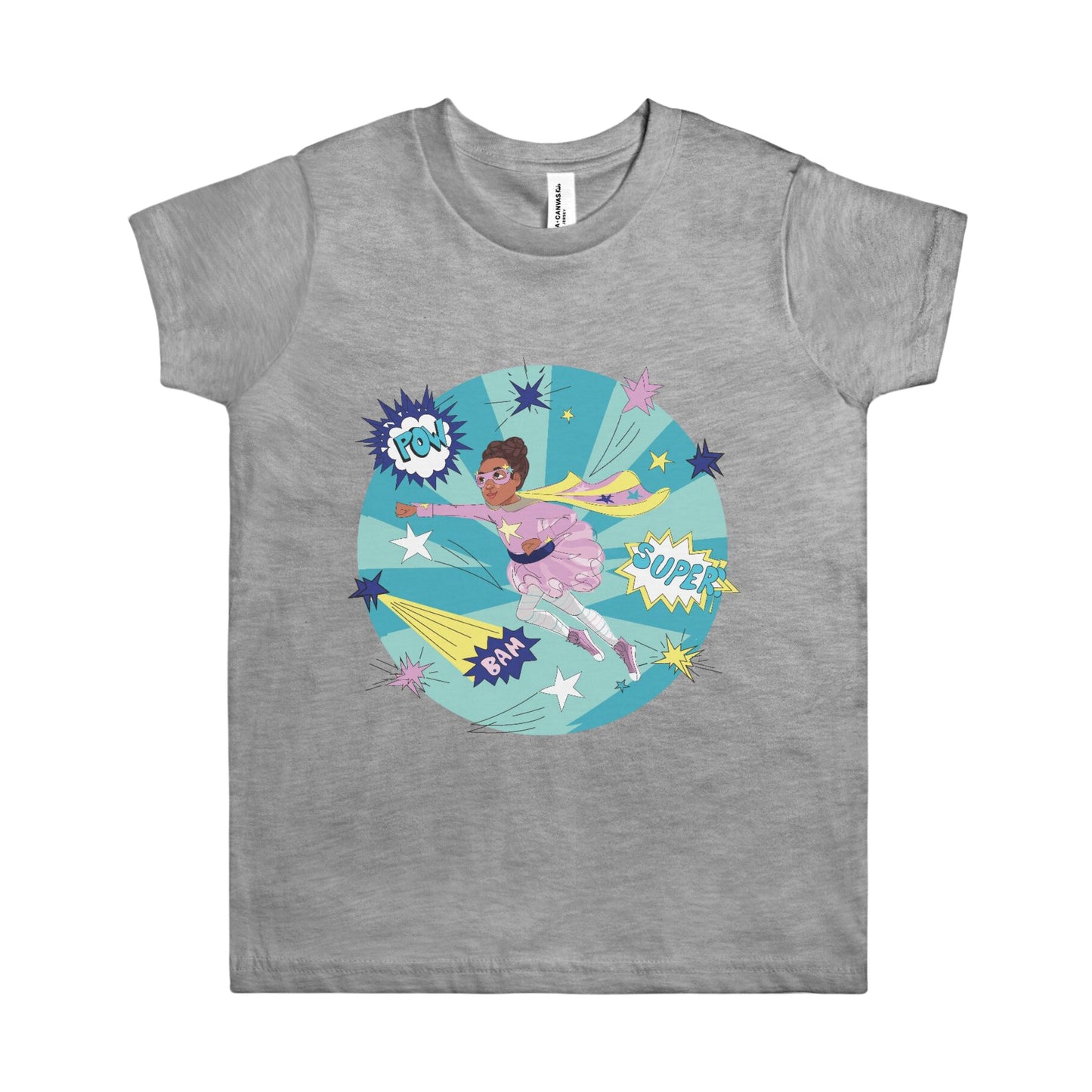 Black Supergirl Shirt Graphic Tee for Kids