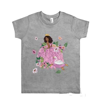 Kids Black Princess T-Shirt (S-XL)