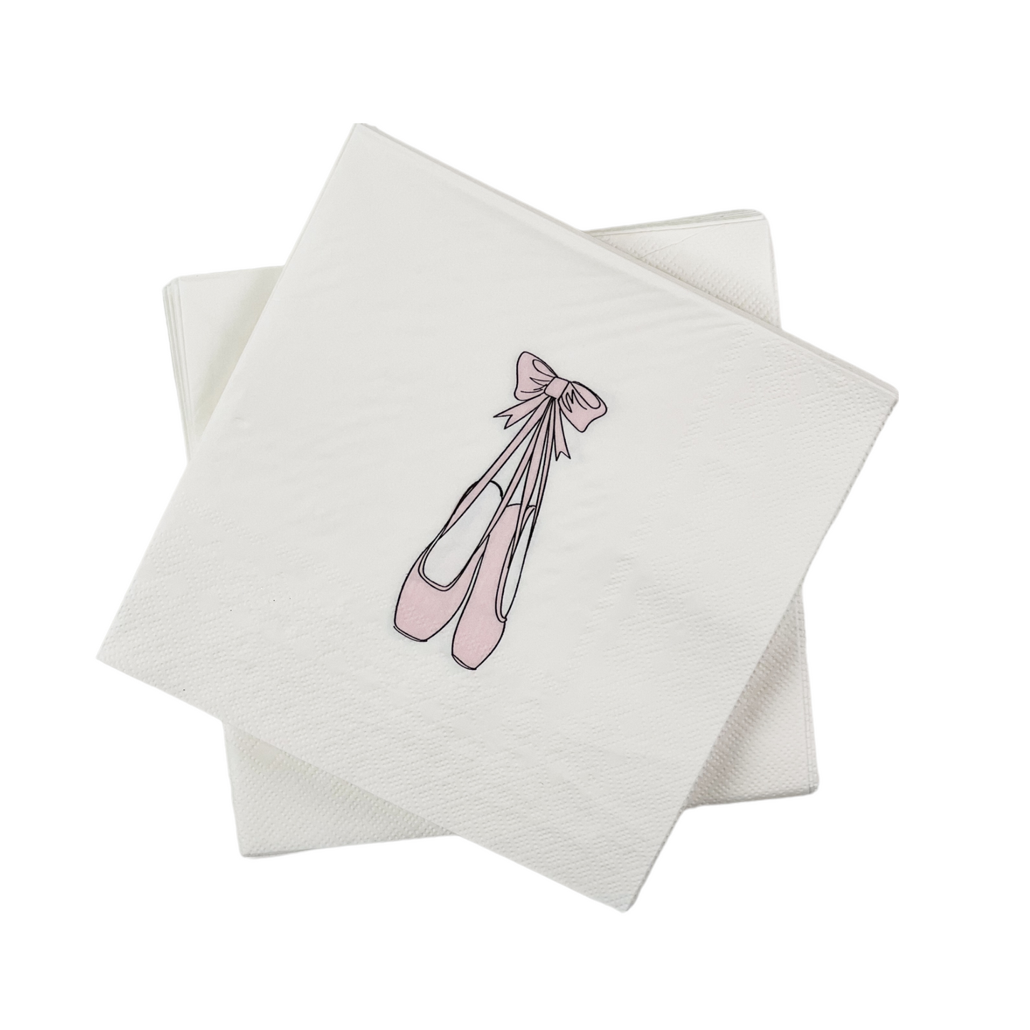 Pink Ballerina Slippers Paper Napkins