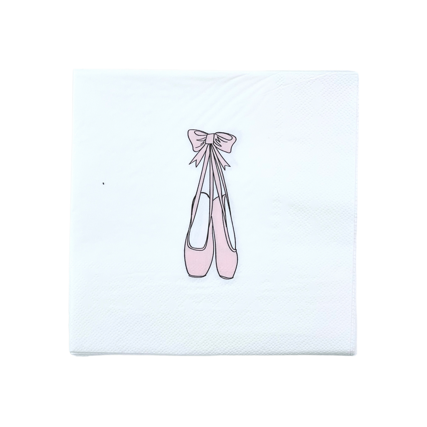 Pink Ballerina Slippers Paper Napkins