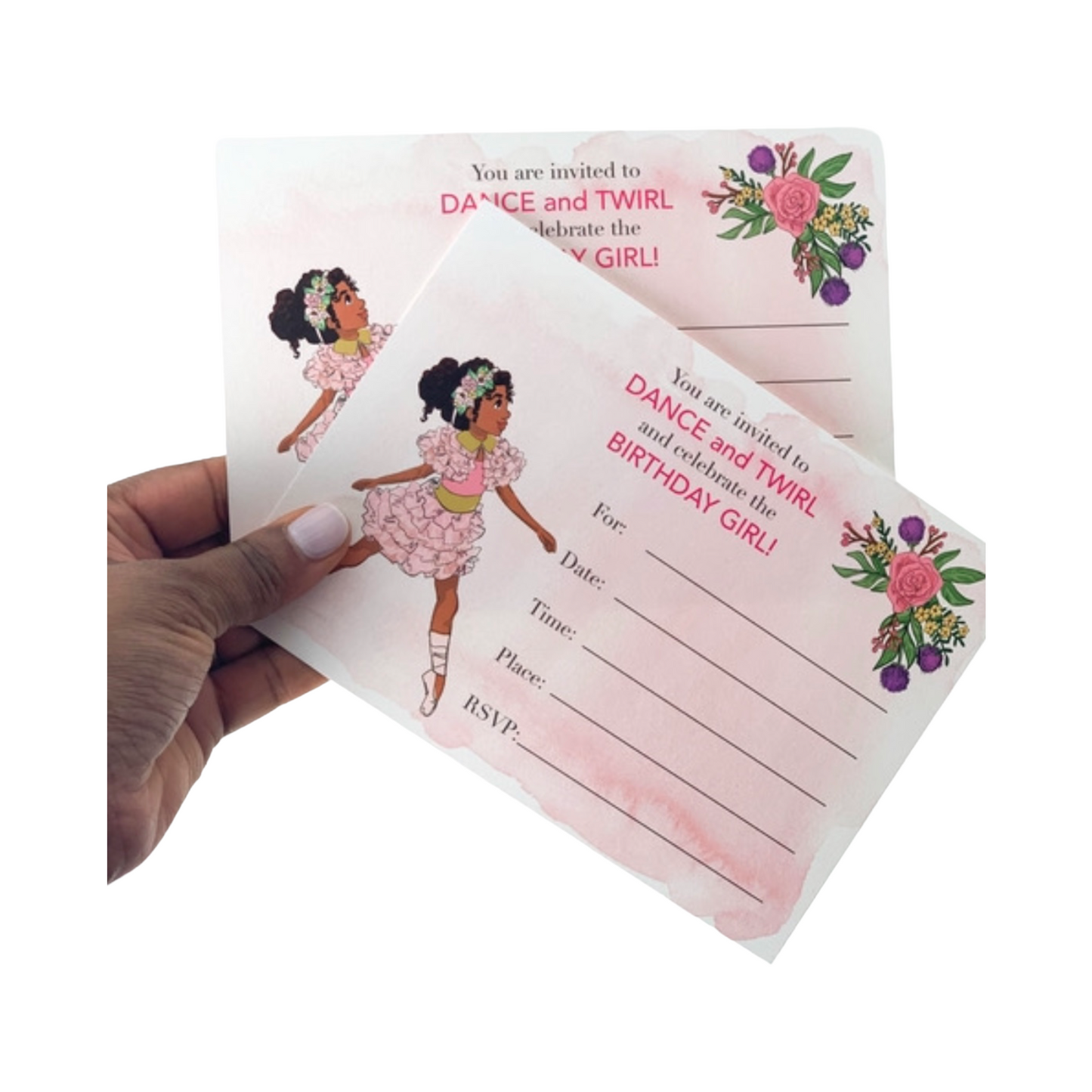 Ballerina Party Invitations