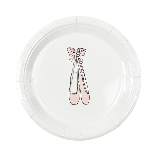 Ballerina Slippers Paper Plates