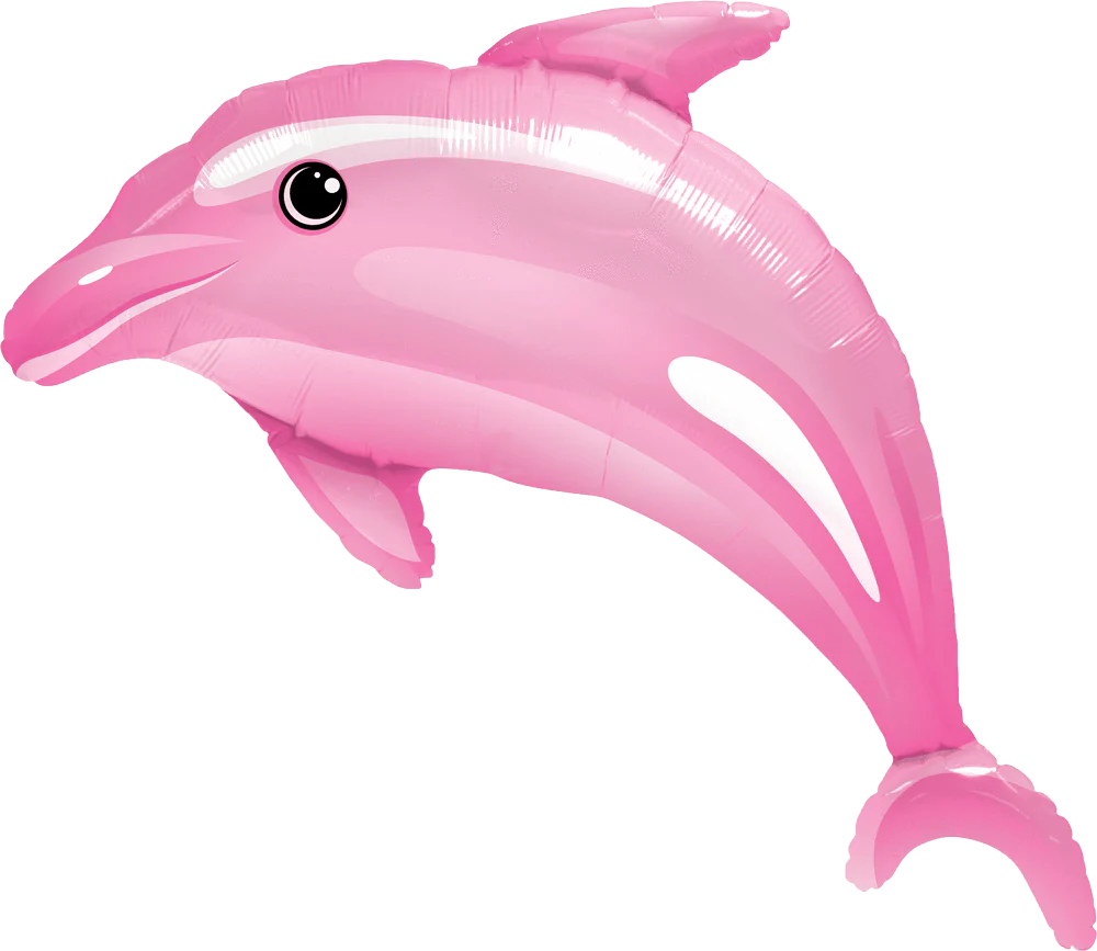 Large Dolphin Balloons pink